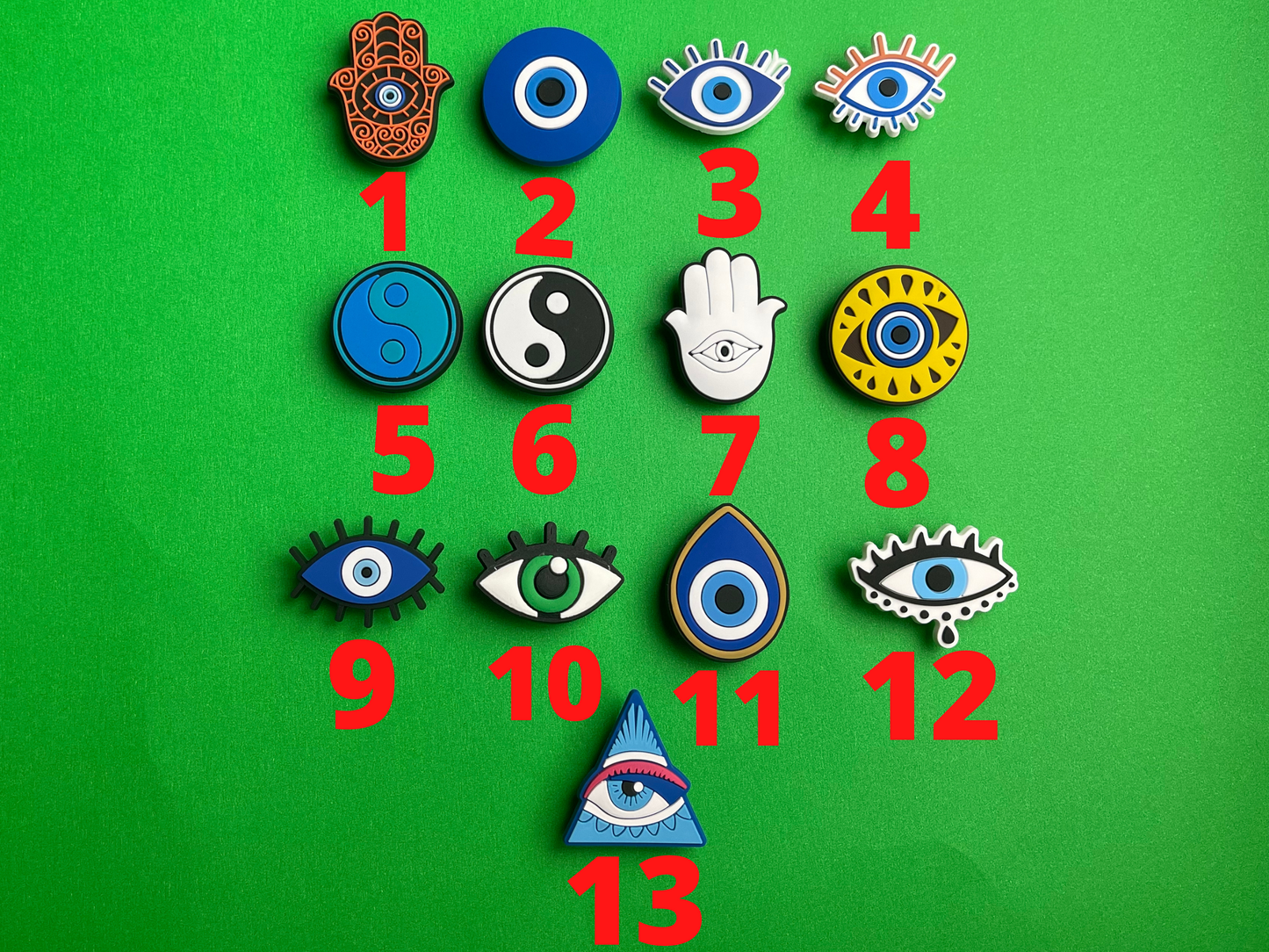 Evil Eye Shoe Charms - Spiritual Shoe Charms