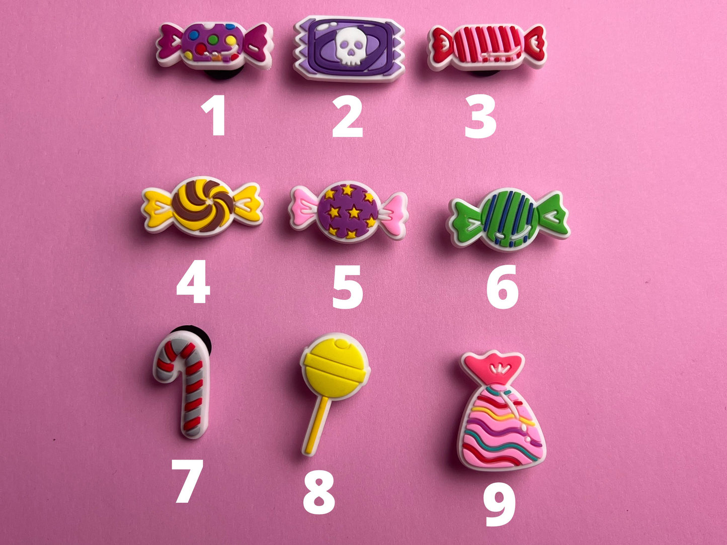 CANDY Shoe Charms - LOLLIPOP Shoe Charms