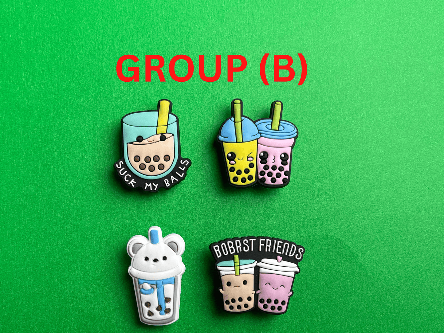 BUBBLE TEA Shoe Charms - Latte Shoe Charms