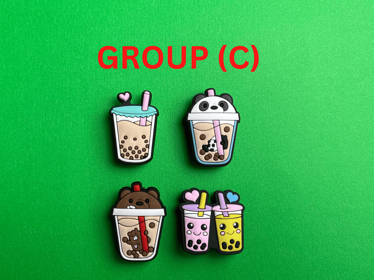 BUBBLE TEA Shoe Charms - Latte Shoe Charms